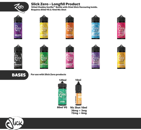 Slick - Longfills 120ml